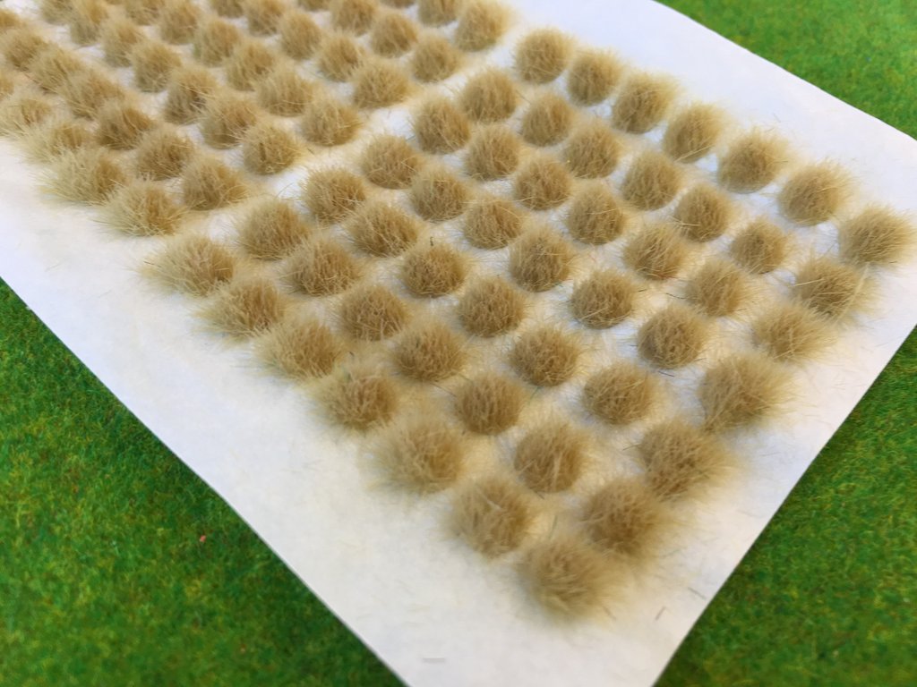 6mm loose summer green static grass, making tufts, pathways