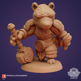 Zoontails - DHZ1002 - Badger Cleric - 30mm - Resin - As shown With Base