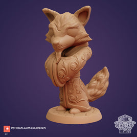 Zoontails - DHZ1011 - Fox Holy Wanderer - 45mm - Resin - As shown With Base