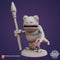 Zoontails - DHZ1023 - Frogfolk with Spear - 35mm - Resin - As shown With Base