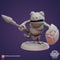 Zoontails - DHZ1024 - Frogfolk with Shield - 35mm - Resin - As shown With Base