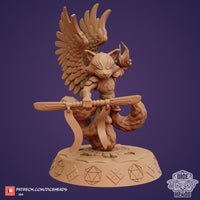 Zoontails - DHZ1064 - Kitsune Fox Trickster God - 45mm - Resin - As shown With Base