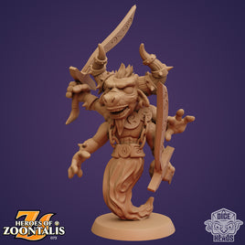 Zoontails - DHZ1073 -  Minotaur Djinn - 60mm - Resin - As shown With Base