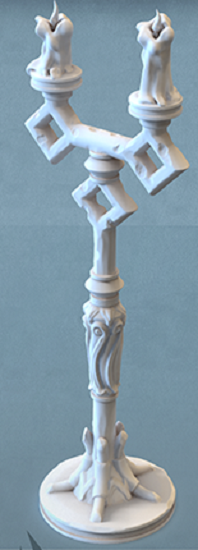 STL-FP121a - Fantasy Props - Candle Holder A - 28mm