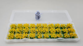 JHT - Orange Heather Flower Clusters - Self Adhesive Grass Tufts - 10mm height x 9mm base