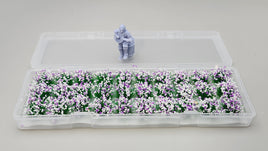 JHT - Lavender Flower Clusters - Self Adhesive Grass Tufts - 10mm height x 9mm base