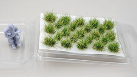 JHT - Autumn Green Model Grass Clusters - Self Adhesive Grass Tufts - 10mm height x 8/14mm base