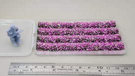 JHT - Shibazakura Strip Flower Cluster - Self Adhesive Grass Tufts - 8mm height x 108mm long 4per pack
