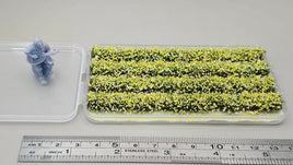 JHT - Wild Chrysanthemum Strip Flower Cluster - Self Adhesive Grass Tufts - 8mm height x 108mm long 4per pack