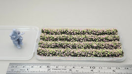 JHT - Heather Strip Flower Cluster - Self Adhesive Grass Tufts - 8mm height x 108mm long 4per pack