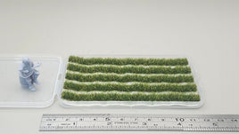 JHT - Summer Green Strip Grass Tufts - Self Adhesive Grass Tufts - 5mm height x 108mm long 5per pack