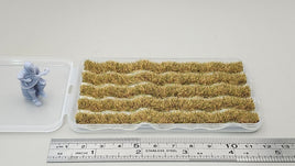 JHT - Withered Yellow Strip Grass Tufts - Self Adhesive Grass Tufts - 5mm height x 108mm long 5per pack