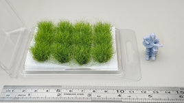 JHT - Spring Green Grass Clusters - Self Adhesive Grass Tufts - 16mm height x 20mm base
