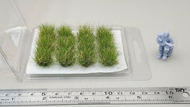 JHT - Autumn Green Grass Clusters - Self Adhesive Grass Tufts - 16mm height x 20mm base