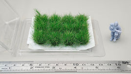 JHT - Summer Green Grass Clusters - Self Adhesive Grass Tufts - 16mm height x 20mm base