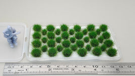 JHT - Light Green Model Grass Clusters - Self Adhesive Grass Tufts - 8mm height x 3/9mm base