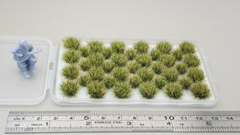 JHT - Autumn Green Model Grass Clusters - Self Adhesive Grass Tufts - 8mm height x 3/9mm base