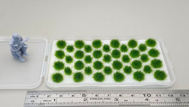 JHT - Spring Green Model Grass Clusters - Self Adhesive Grass Tufts - 5mm height x 3/9mm base