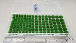 JHT - Summer Green Model Grass Clusters - Self Adhesive Grass Tufts - 8mm height x 8/10/12mm round base