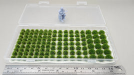 JHT - Summer Green Model Grass Clusters - Self Adhesive Grass Tufts - 5mm height x 8/10/12mm round base