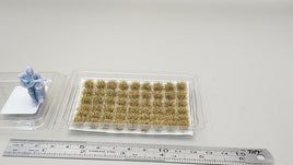 JHT - Autumn Yellow Model Grass Clusters - Self Adhesive Grass Tufts - 5mm height x 3mm round base