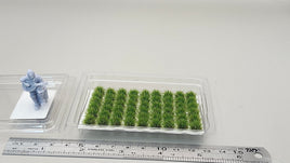 JHT - Summer Green Model Grass Clusters - Self Adhesive Grass Tufts - 5mm height x 3mm round base