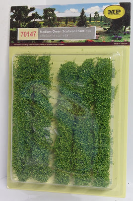 MP Scenery Products 70147 - HO Scale - Med. Green Soybean Plant - 6x.50x.675", 6/pk