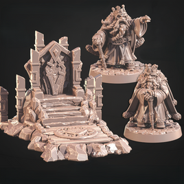 CastnPlay #818. Dwarven King Goldheart - No Base - 32mm