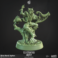 CastnPlay #836 Elven Bard Erphen (1 Miniature) - no Base - 32mm