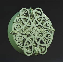 CastnPlay #837e 25mm B Elvish Grove Bases (4 Miniatures)