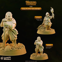 CastnPlay #1116 Halfling Soldiers - No Base - 32mm