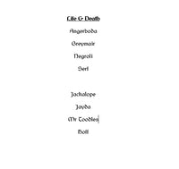 Moonstone - BaseTags - Life & Death Starter Set
