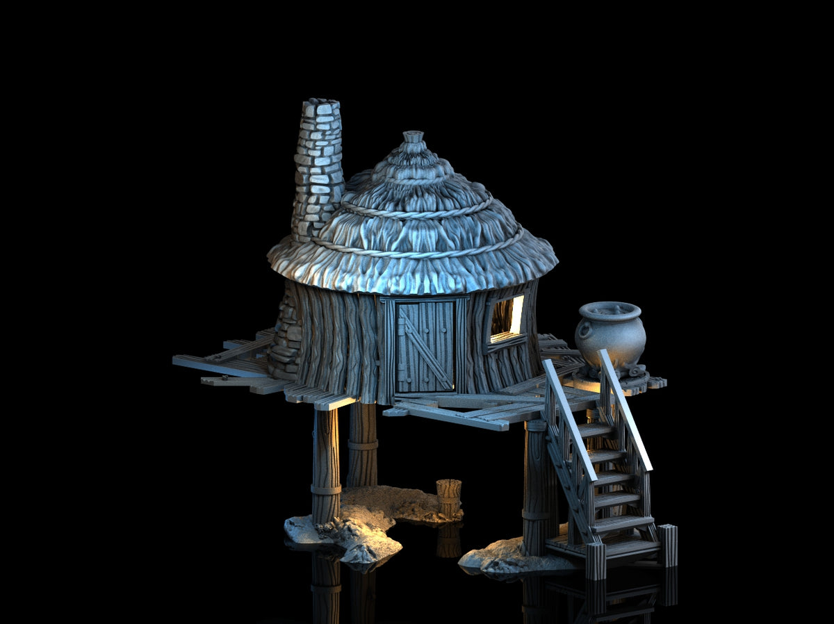 Adrian-3DP4U - Marsh Witches Hut - 28mm| AQ Hobbies