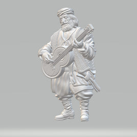 Willowbrook - WB1016 - Male Musician - 28mm - Resin - w/o Base