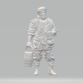 Willowbrook - WB1019 - Male Peasant 2 - 28mm - Resin - w/o Base