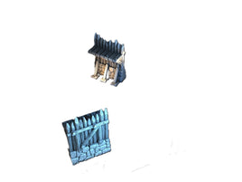 Adrian-3DP4U - Palisade Walls Straight - 28mm