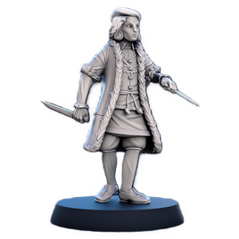 STL - SO_15 - Serenissima Obscura Masked Citizen A - w/Base - 32mm