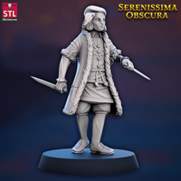 STL - SO_15 - Serenissima Obscura Masked Citizen A - w/Base - 32mm