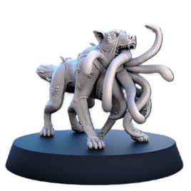 STL - SO_19 - Serenissima Obscura Mutated Animals Dog - w/Base - 32mm