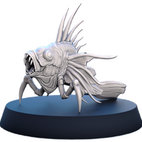 STL - SO_20 - Serenissima Obscura Mutated Animals Fish - w/Base - 32mm