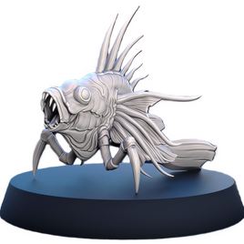 STL - SO_20 - Serenissima Obscura Mutated Animals Fish - w/Base - 32mm