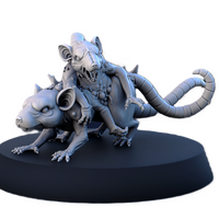 STL - SO_21 - Serenissima Obscura Mutated Animals Rat - w/Base - 32mm