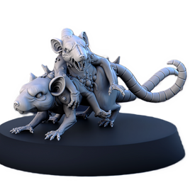 STL - SO_21 - Serenissima Obscura Mutated Animals Rat - w/Base - 32mm