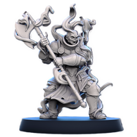 STL - SO_23 - Serenissima Obscura Paladin Shadow Warrior A - w/Base - 32mm