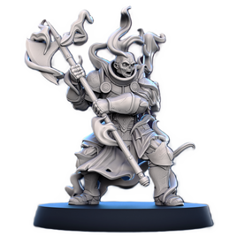 STL - SO_23 - Serenissima Obscura Paladin Shadow Warrior A - w/Base - 32mm