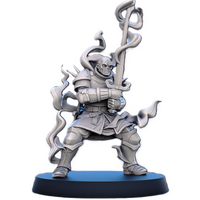 STL - SO_24 - Serenissima Obscura Paladin Shadow Warrior B - w/Base - 32mm