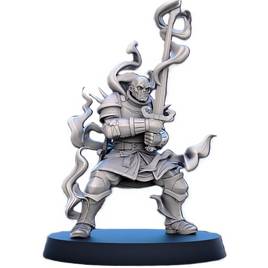 STL - SO_24 - Serenissima Obscura Paladin Shadow Warrior B - w/Base - 32mm