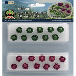 JTT Scenery Products 95528 - O Scale - Cabbage & Lettuces, 20/pk