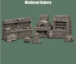 Tiny-Furniture TF121-1p - Medieval Bakery - UNPAINTED