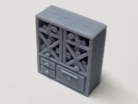Hero's Hoard - HH100 Series - Library Study - Shelves - 28mm